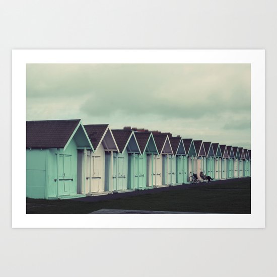 Beach Huts Art Print