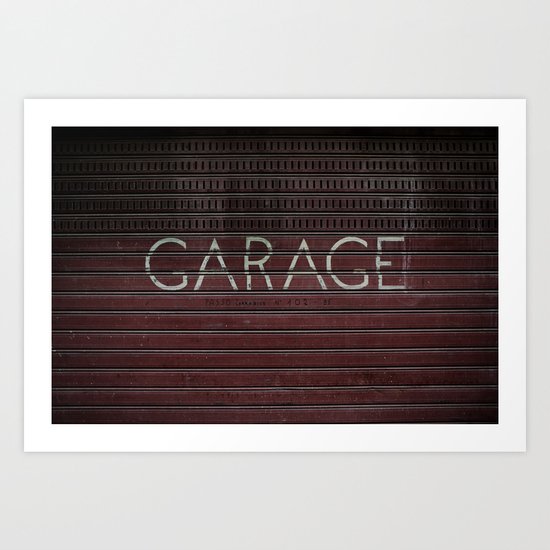 GARAGE Art Print