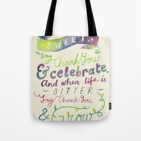 Say Thank You Tote Bag