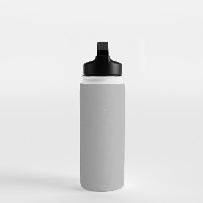 Solid Color Gray Simplicity Water Bottle by Simply Chic by 2sweet4words  Designs