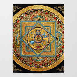 Buddhist Hindu Mandala 23 Poster