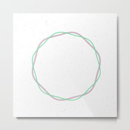 Circle minimal geometric Metal Print | Circle, Cute, Pastel, Scandinavian, Elegant, Casual, Pattern, Abstract, White, Illustration 