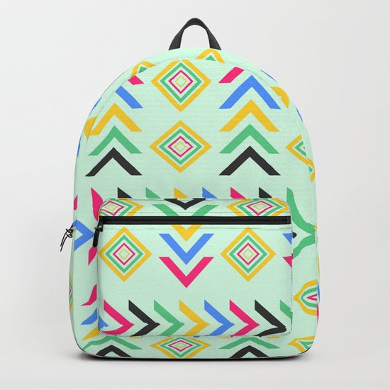 Colorful arrow pattern Backpack