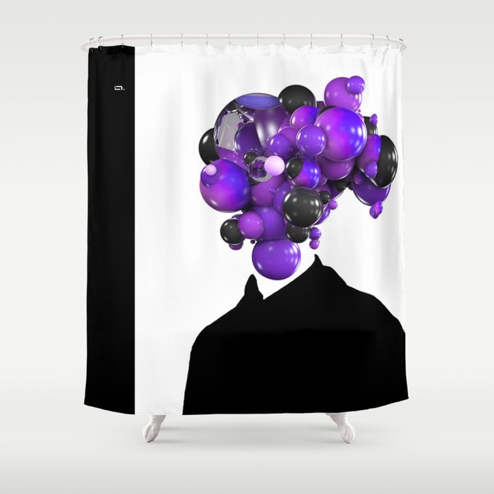 Mr Abstract #08 Shower Curtain