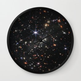 James Webb Space Telescope Deep Field Wall Clock