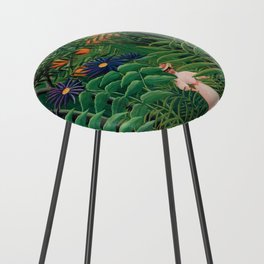 Woman Walking in an Exotic Forest, Rousseau Counter Stool