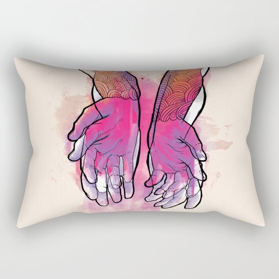 Dirty hands Rectangular Pillow
