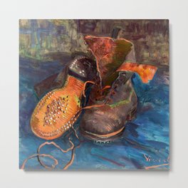 Vincent van Gogh "A Pair of Boots" Metal Print