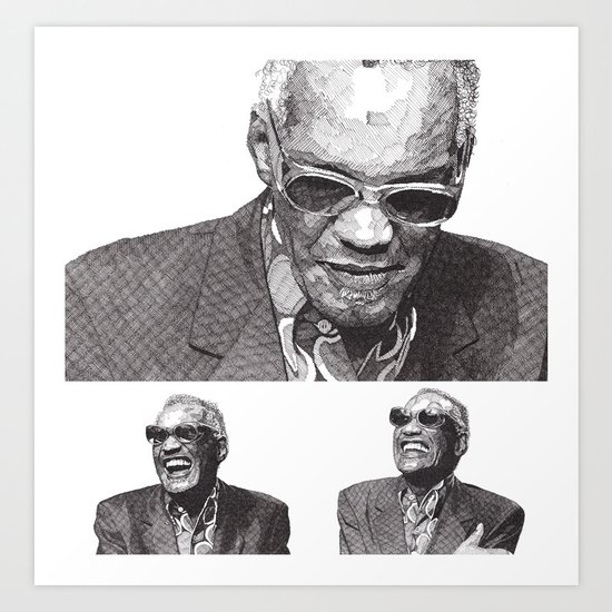Ray Charles Art Print