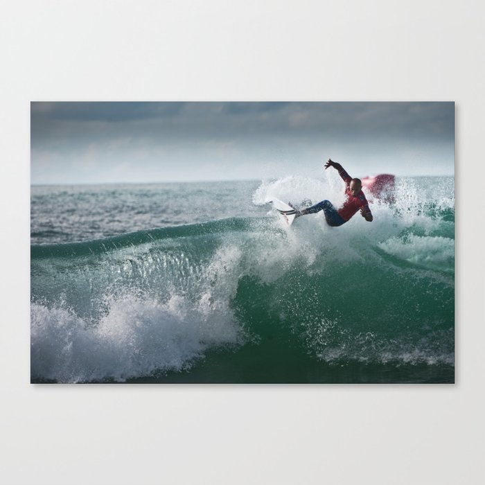Legend & Pro Surfer Kelly Slater, France, 2013 Canvas Print