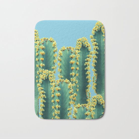 Adorned Cactus || #society6 #buyart #decor Bath Mat