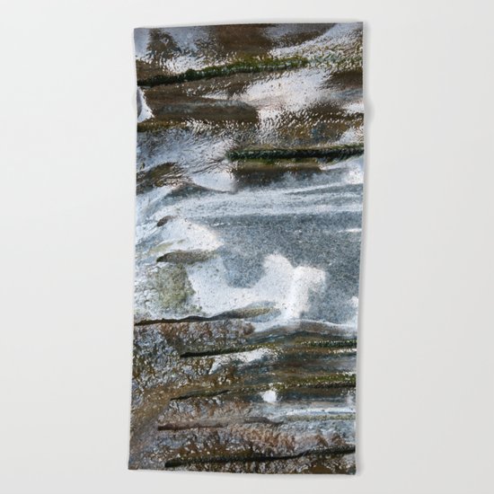 Soapstone texture #2 #decor #art #society6 Beach Towel