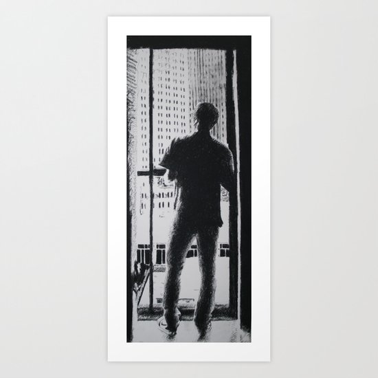 At the Window Art Print