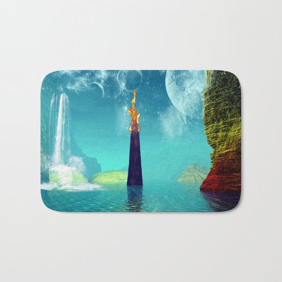 Fantasy landscape Bath Mat