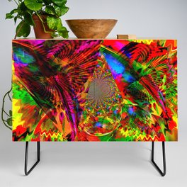 Psychedelic Kites From Another Dimension Credenza