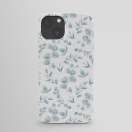 Watercolour leaves iPhone Case