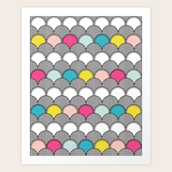 Mermaid Scales Art Print
