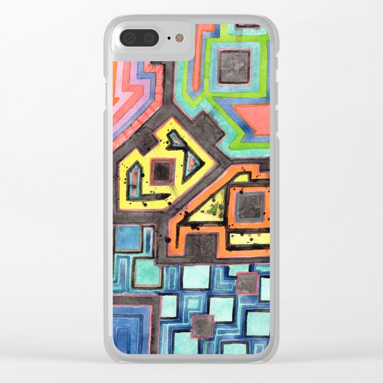Amusement Park Clear iPhone Case