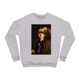 Sir Joshua Reynolds "Self-portrait shading the Eyes" Crewneck Sweatshirt