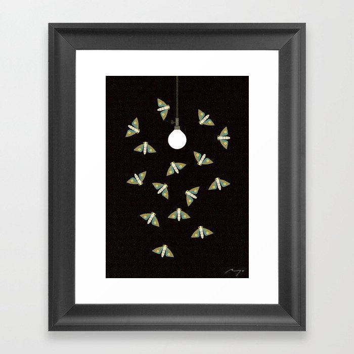 Moths (2008) Framed Art Print