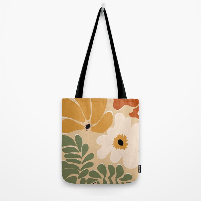 columbian old retro floral art print Tote Bag