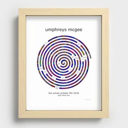 Umphrey's McGee Light Show DNA - The Sylvee Madison WI 10/05/2018 Recessed Framed Print