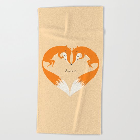 All we need is love Beach Towel