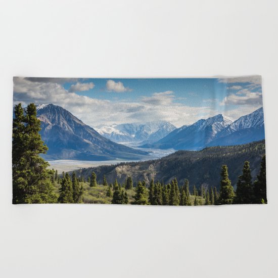 Mountain Landscape # sky Beach Towel
