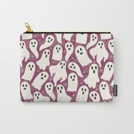 Ghosts Dark Pink Carry-All Pouch