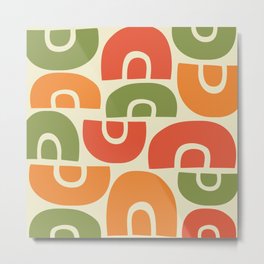 Mid Century Modern Abstract Composition 513 Metal Print