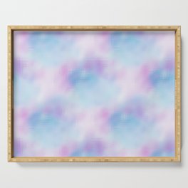 Pink Blue Iridescent Pattern Serving Tray