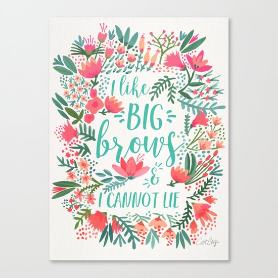 Big Brows – Juicy Palette Canvas Print