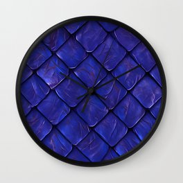 Dragon Skin (Blue) Wall Clock