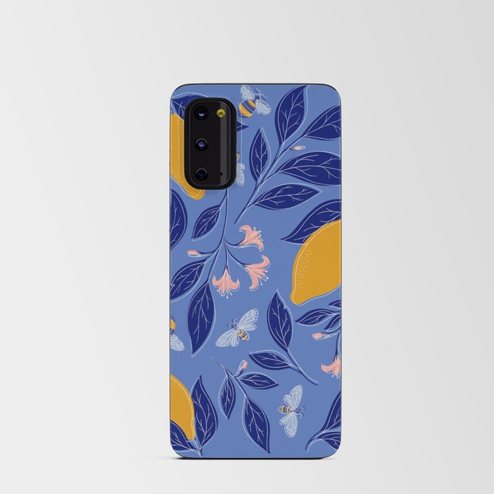 Blue Easy Beezy Lemon Squeezy Android Card Case