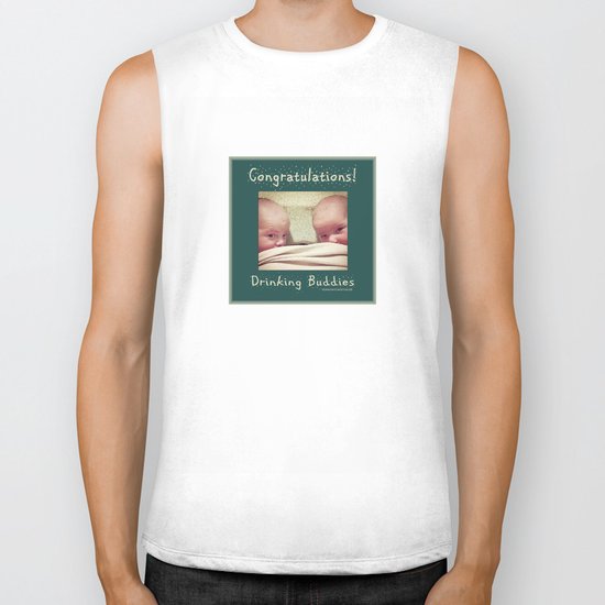 Congratulations on Twins Babies! Biker Tank