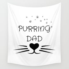 Cat Dad Gift Father's Day Gift Wall Tapestry