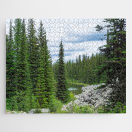 Mountain Top Pond Jigsaw Puzzle