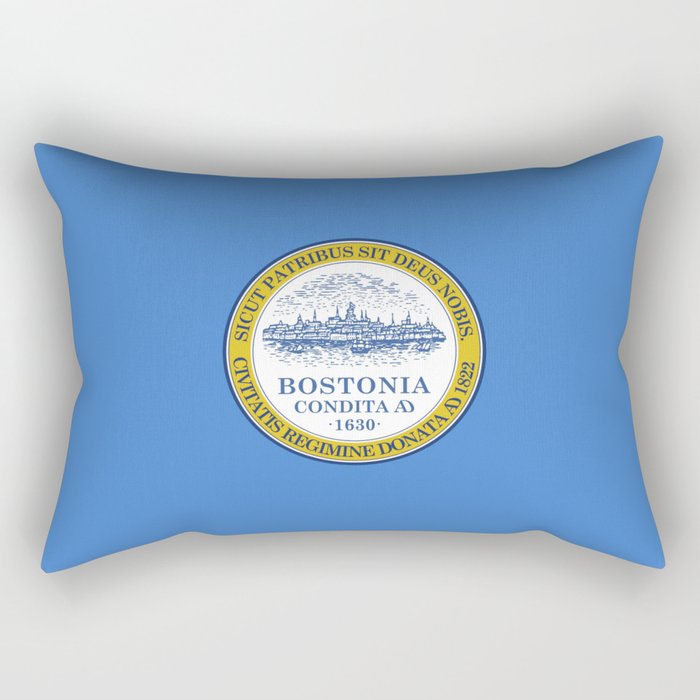 flag of Boston Rectangular Pillow