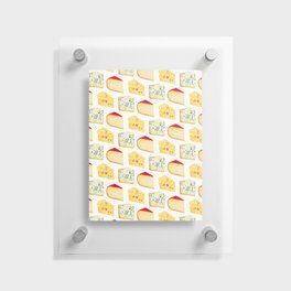 Cheese Pattern - White Floating Acrylic Print