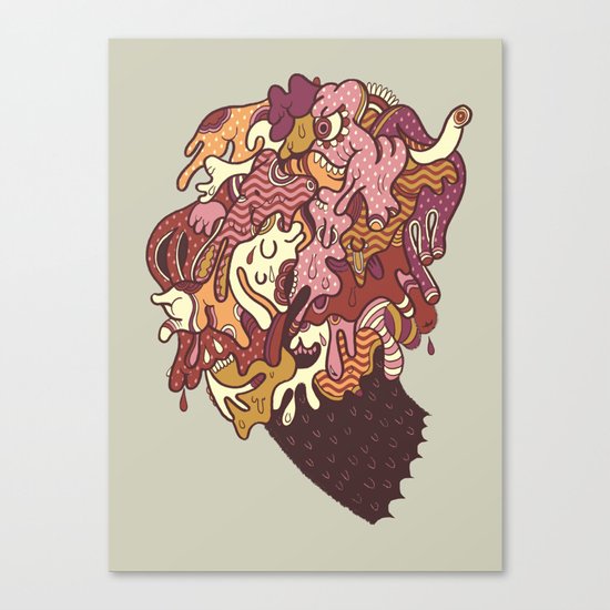 Painted Trojan Canvas Print