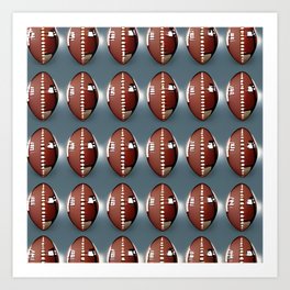 American Football Pattern Art Print