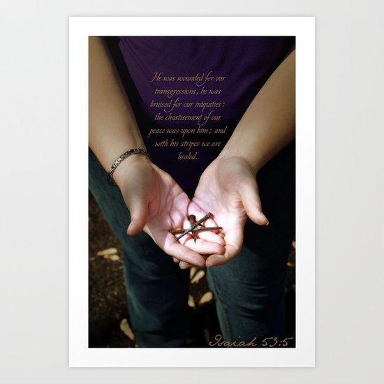 Isaiah 53:5 Art Print