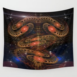 Sacred Spaces Optical Illusion Abstract Wall Tapestry | Surreal, 3D, Nebulafractals, Mixedmedia, Matter, Sciencefiction, Nebula, Digital, Graphicdesign, Space 