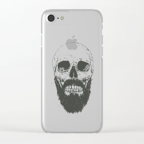The beard is not dead Clear iPhone Case