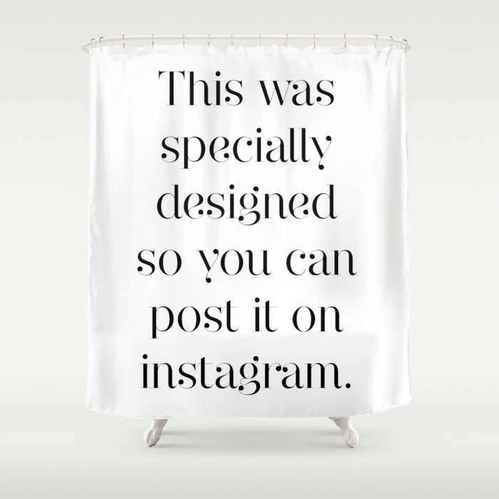 Instagram Shower Curtain