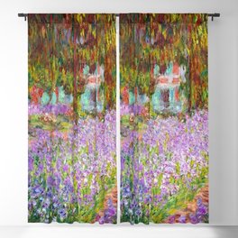 Claude Monet Irises In Monet's Garden At Giverny Blackout Curtain