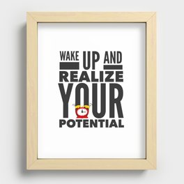 Best Entrepreneur Quotes - Wake Up And Realize Your Potential Recessed Framed Print