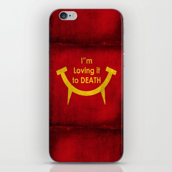 McViper the zombie and vampire fast food chain, Bloody good food is our motto! iPhone & iPod Skin