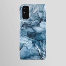 Churning Blue Ocean Waves Abstract Painting Android Case