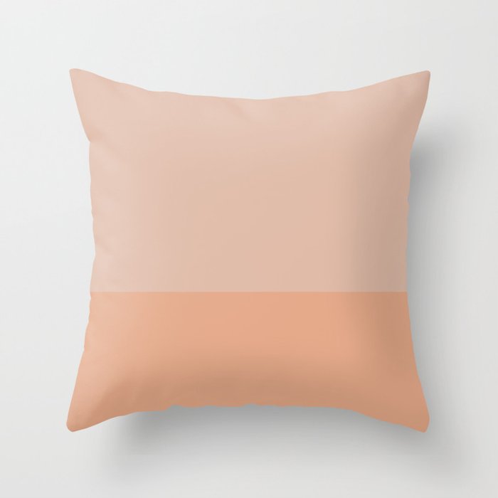 peach fruit throw pillow